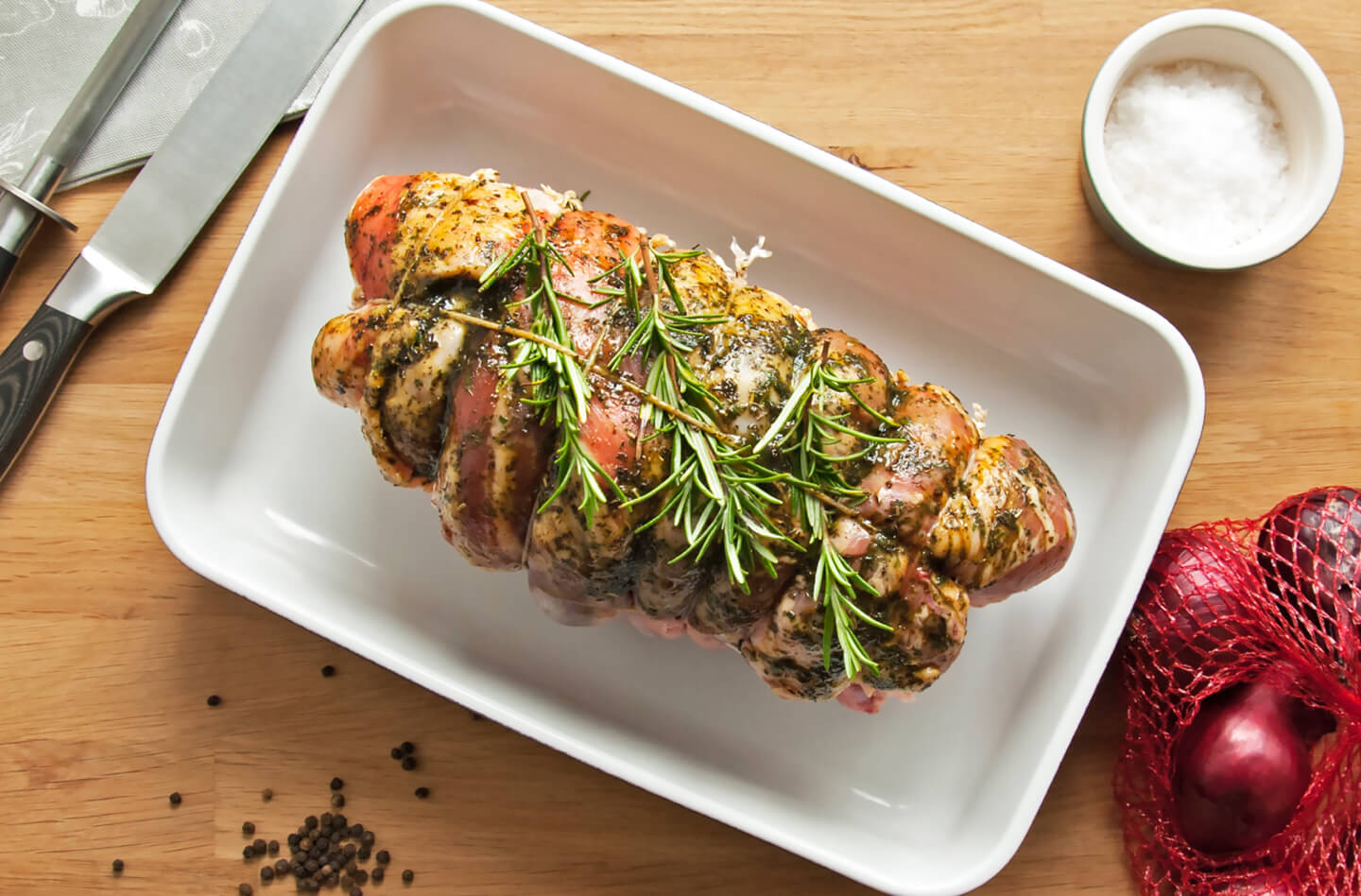 Boneless Lamb Shoulder With Rosemary And Truffle Glaze